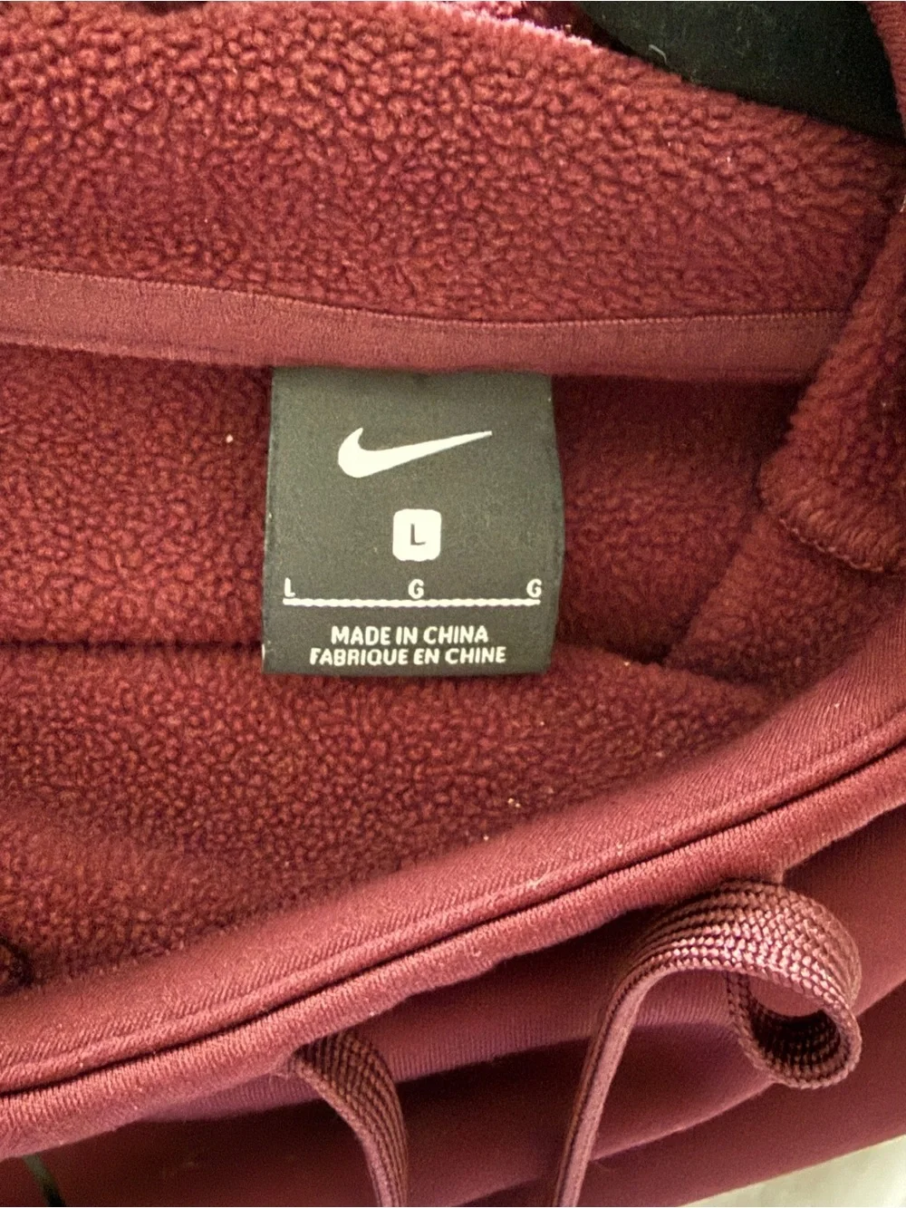 Nike Women's Maroon Crew Neck Sweater
